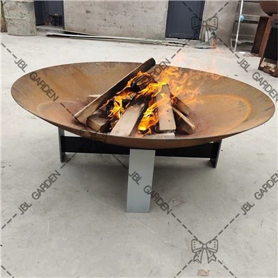 Wood Burning Rusted Firepit Bowl