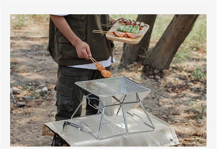 Stainless Steel Charcoal BBQ Grill