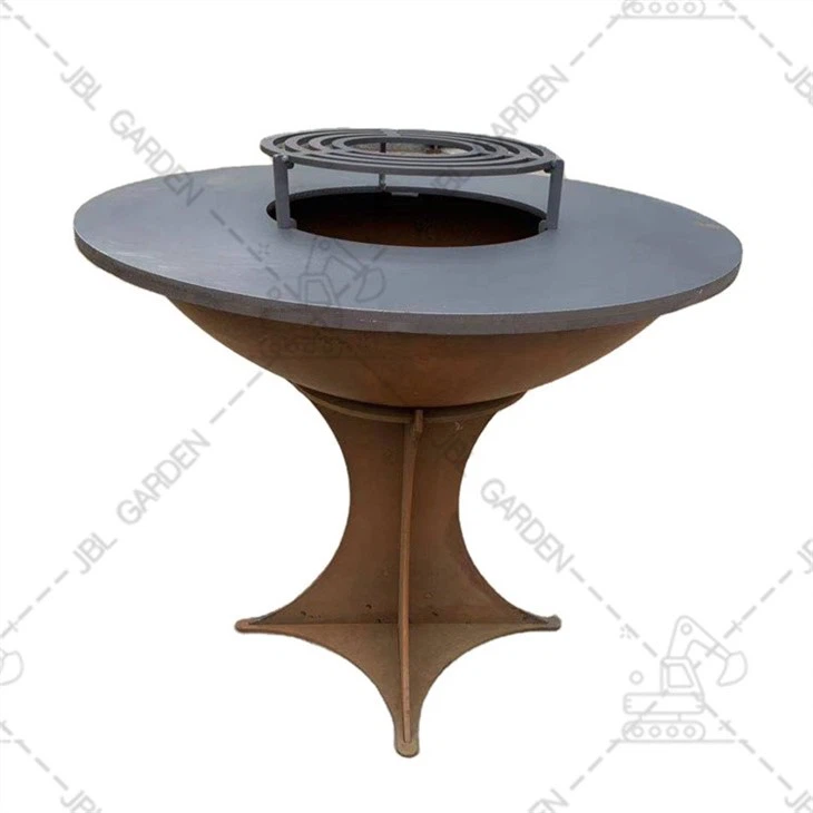 Steel Wood Burning Fire Pit Table