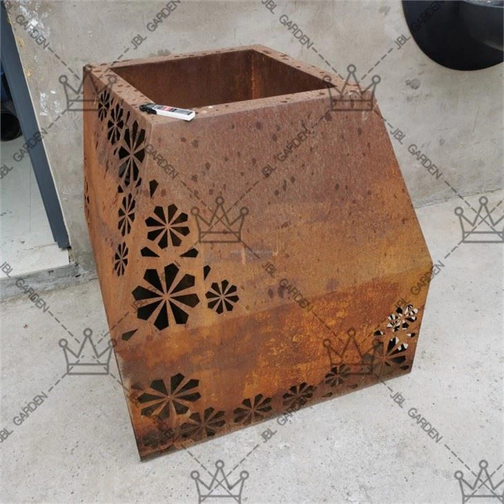 Weathering Steel Planter Box