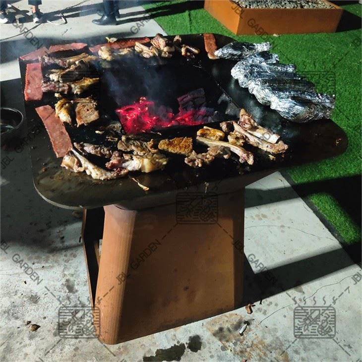 Wood Burning Fire Table Grill