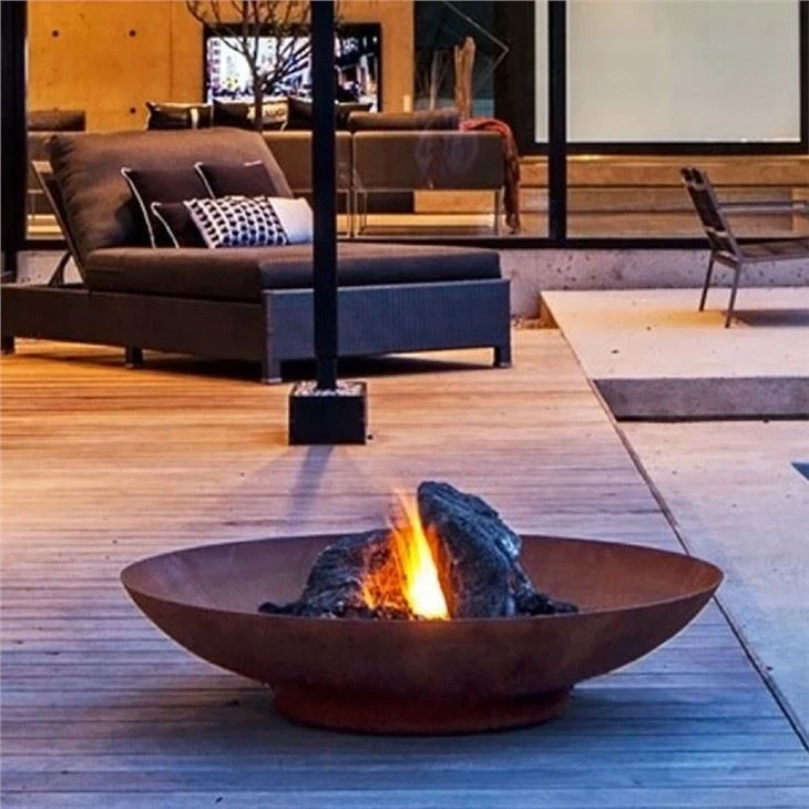 Steel Fire Pit Bowl Corten Metal Bbq Fire Pit
