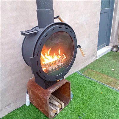 Wood Fireplace Outdoor