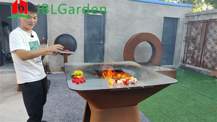 Nature Style Corten Barbecue Garden