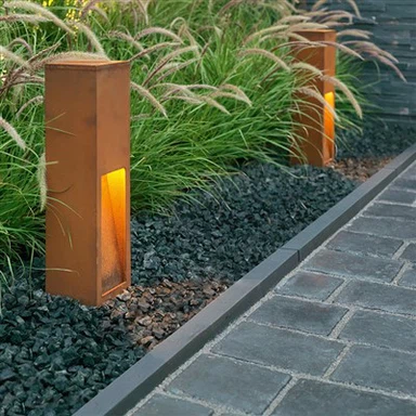 Path Lights in Corten Steel