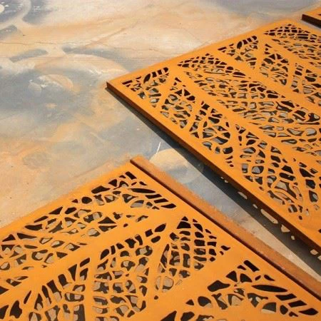 Architectural Corten Steel Privacy Screen factory
