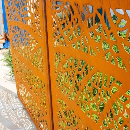 Architectural Corten Steel Privacy Screen high quality