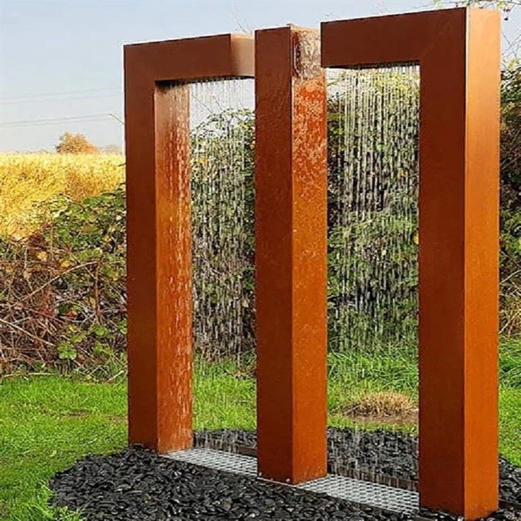 Art Sculpture Metal Water Fountain