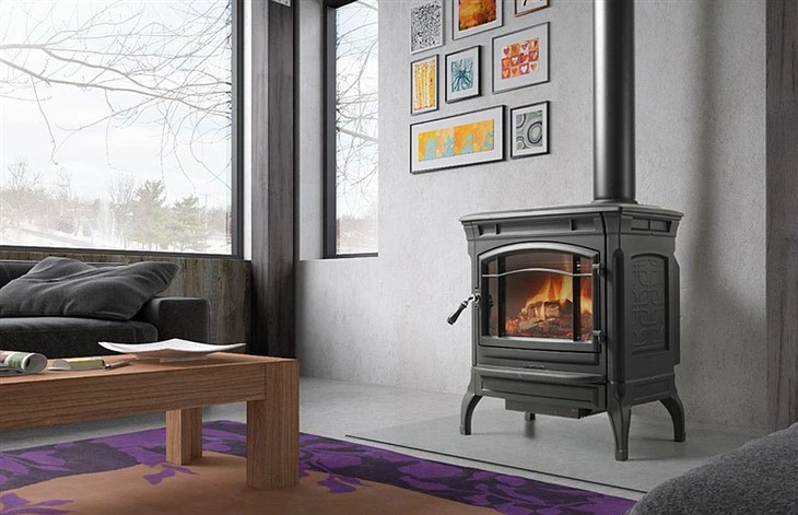 Black Cast Iron Stove