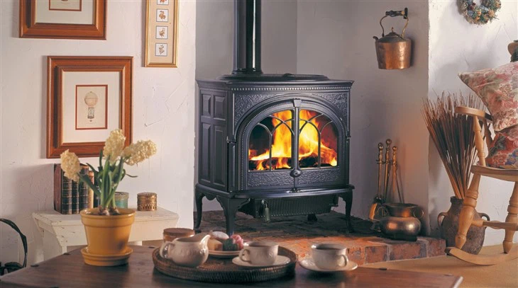 Black Cast Iron Stove