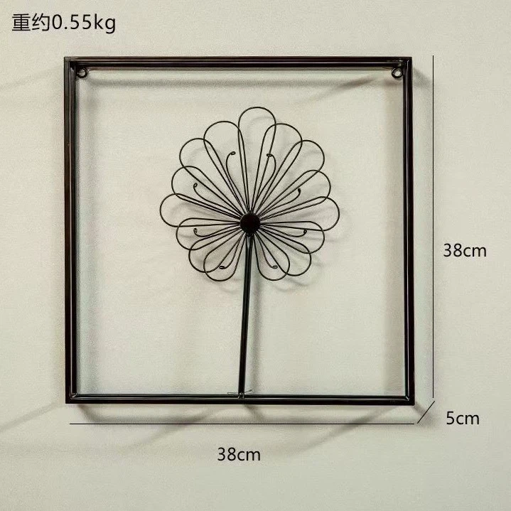Black Metal Plant Wall Art