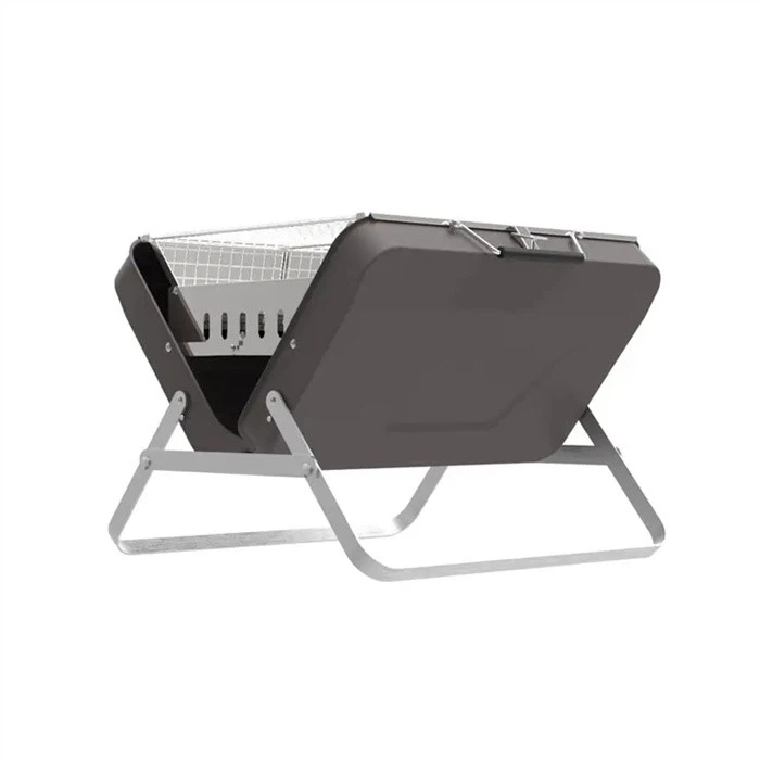 Briefcase Style Camping Folding Charcoal BBQ Grill