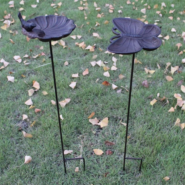 Cast Iron Bird Food Pots