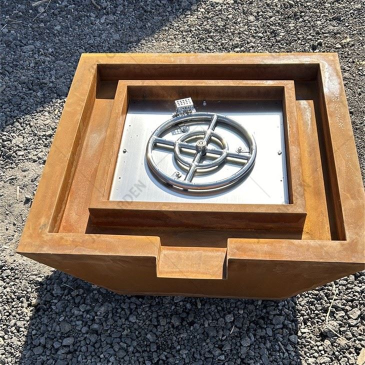 Corten Steel Fire And Water Bowls