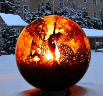 Corten Steel Fireball