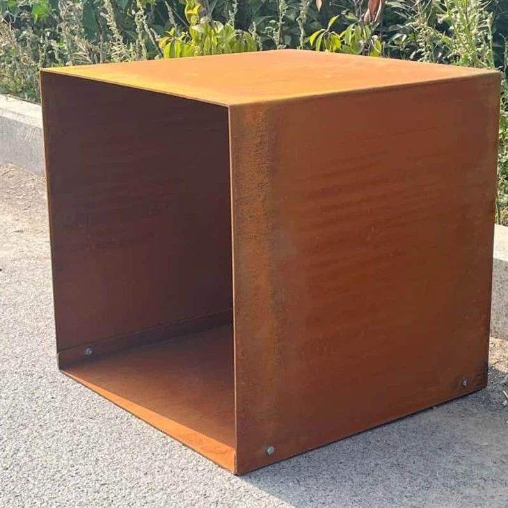 Corten Steel Firewood Log Store Box best