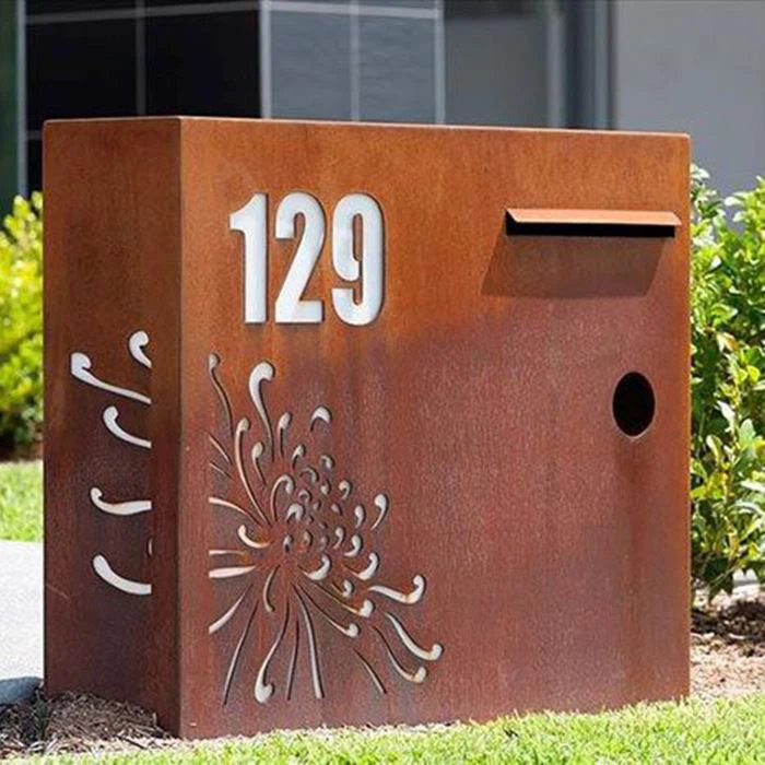 Corten Steel Mailbox