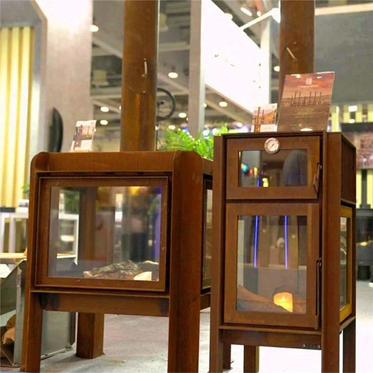 Corten Steel Rustic Heating Stove