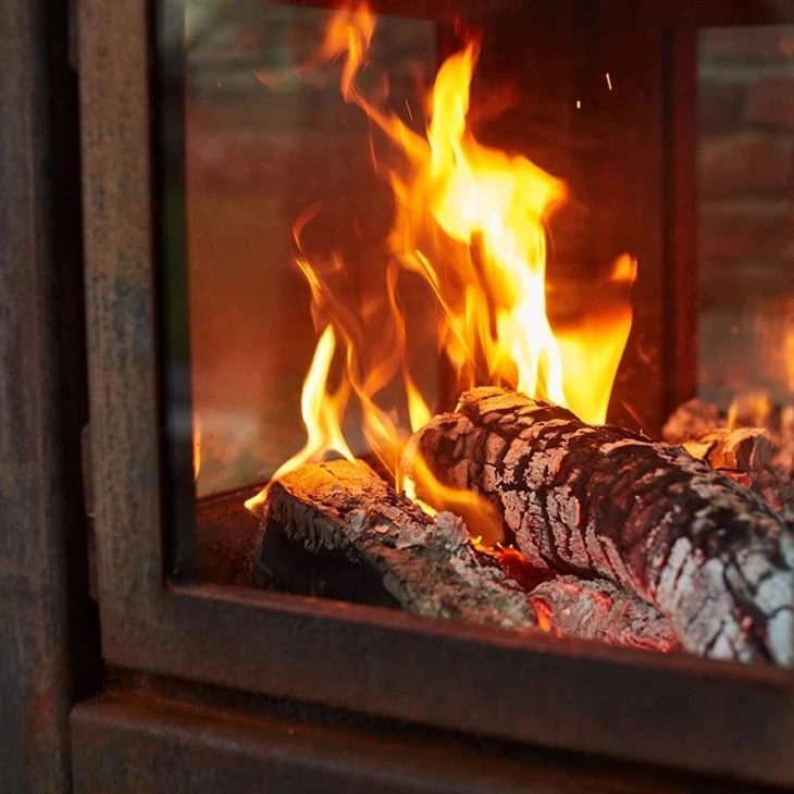 Corten Steel Rustic Heating Stove