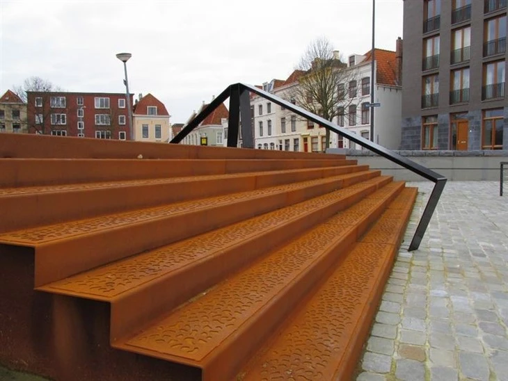 Corten Steel Stair Style factory