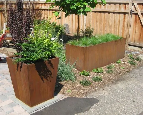 Custom Corten Steel Flower Pots