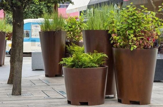 Custom Corten Steel Flower Pots