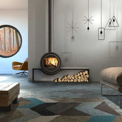 Customized Hanging Fireplace