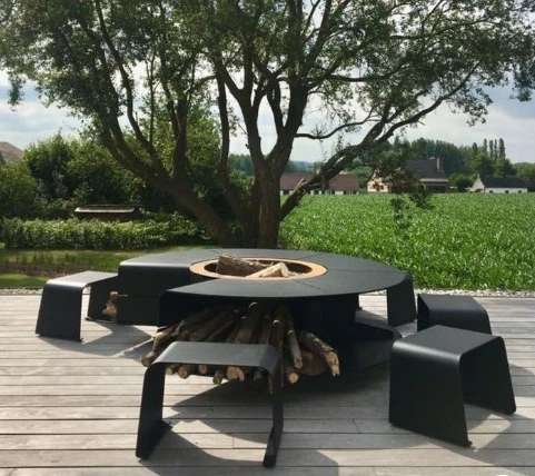 Garden Bonfire Fireplace Table
