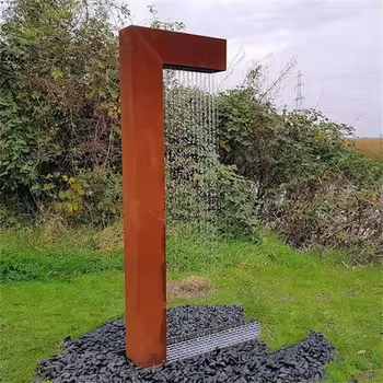 Garden Decoration Corten Steel Water Fountain