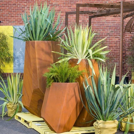 Garden Outdoor Raised Corten Steel Planter