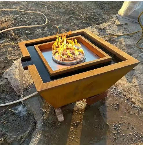 Gas Heater Fountain Water Bowl Feature