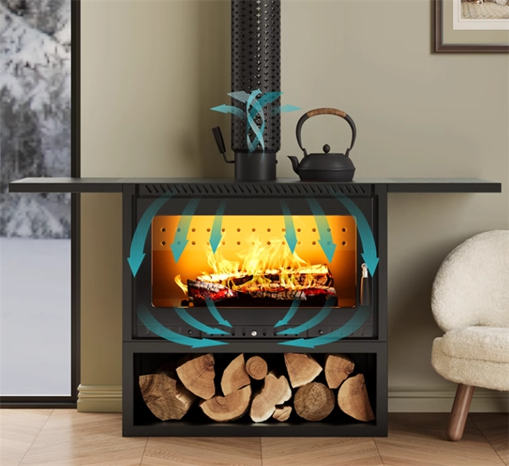 Indoor Heating Cast Iron Fireplace