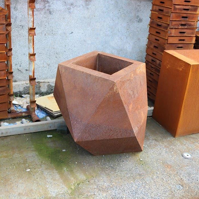 Large Corten Steel Plant Pot