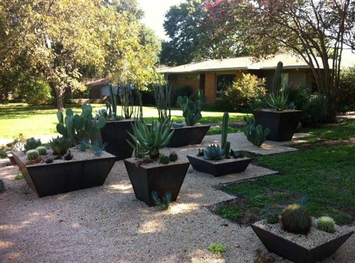 Large Corten Steel Planter For Garden Art