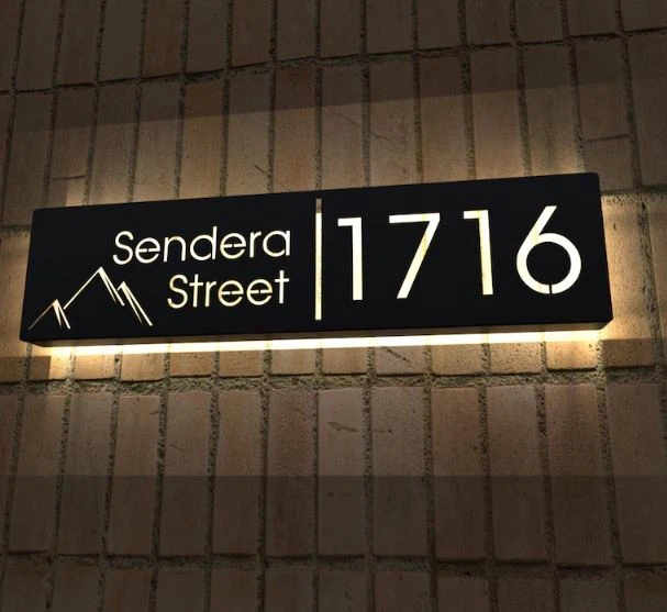 Metal Address Sign For House