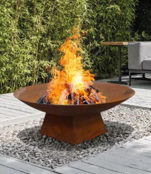 Metal Fire Pit With Base