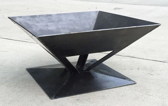 Minimalist Geometric Fire Pit