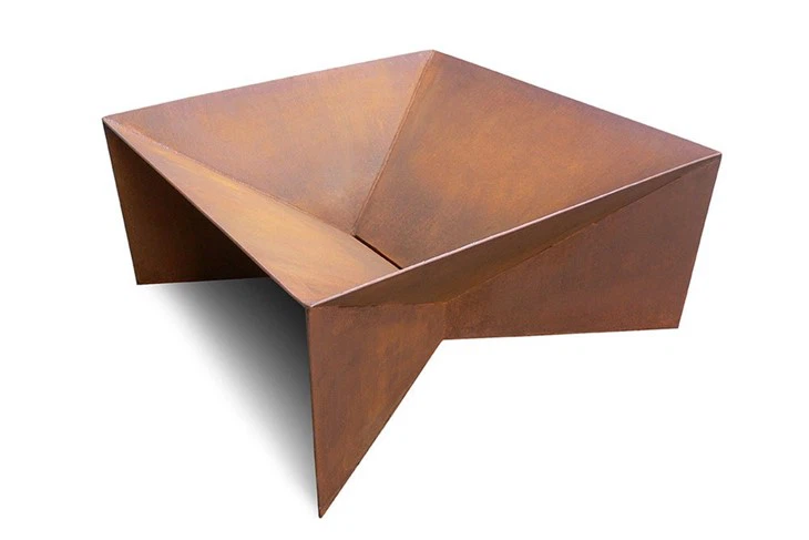 Minimalist Geometric Fire Pit