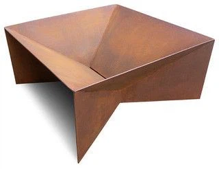 Minimalist Geometric Fire Pit