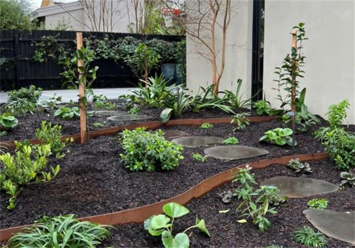 Multiple Corten Steel Tree Rings best