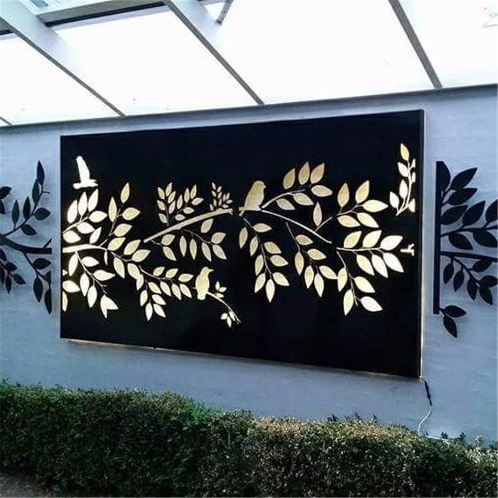 Corten steel privacy screen Corten steel privacy screen
