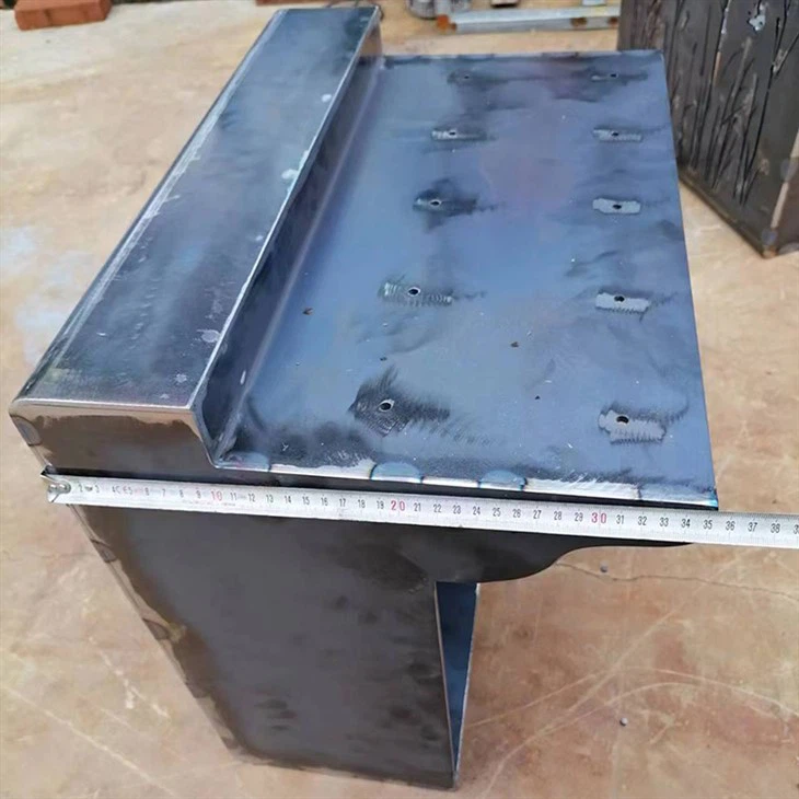 Outdoor Corten Leg Bench