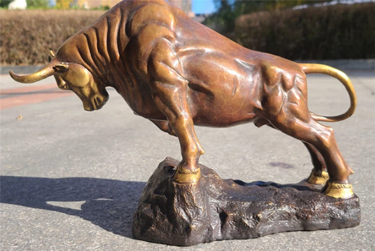 Outdoor Crafts Metal Cow Statue