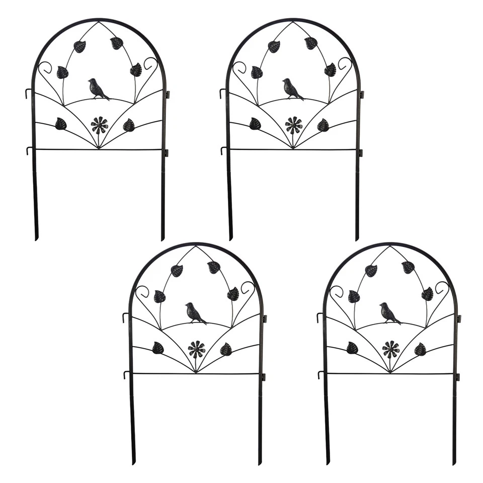 Patio Garden Fence Black