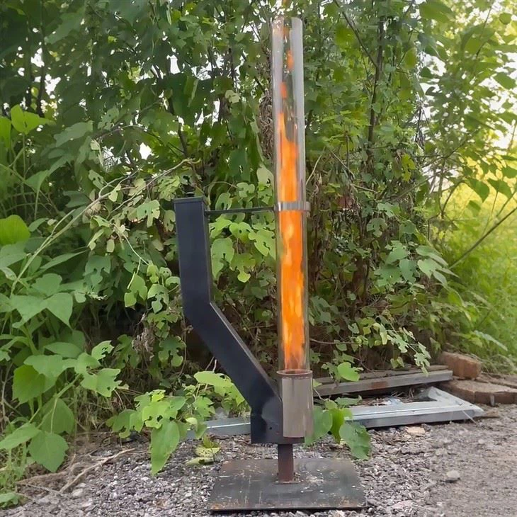 Patio Pellet Rocket Heater