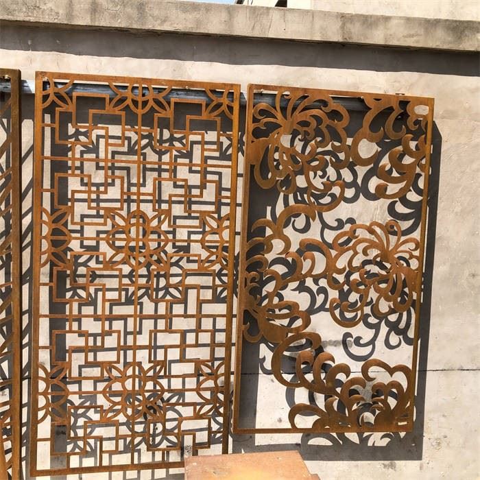 Perforated Corten Steel Privacy Fence Screen Modern Garden Divider price