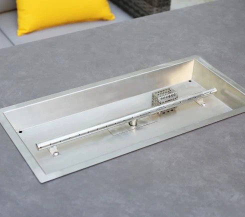 Rectangle Drop in Propane Fire Pit Burner System Kit