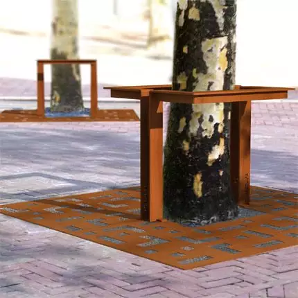 Round Cubic Tree Grate