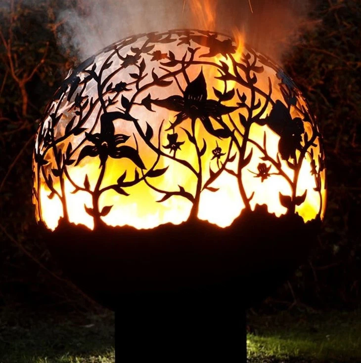 Rusty Firepit Sphere