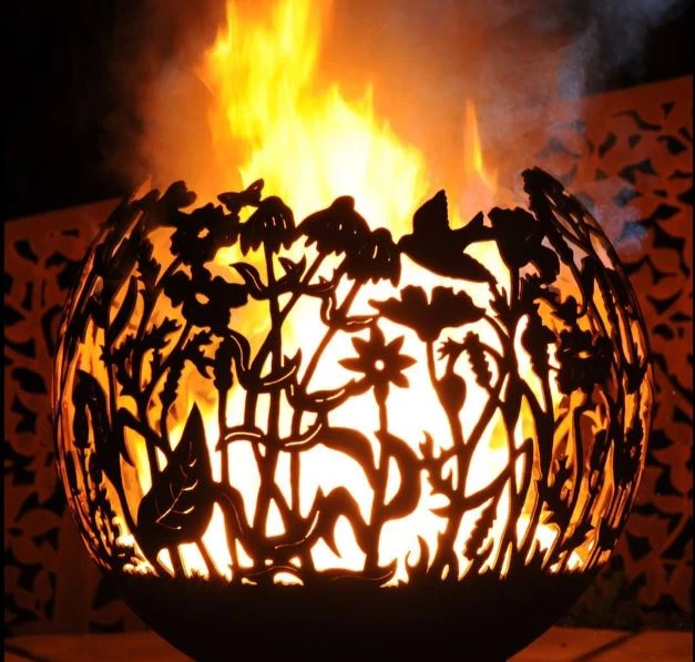 Rusty Firepit Sphere
